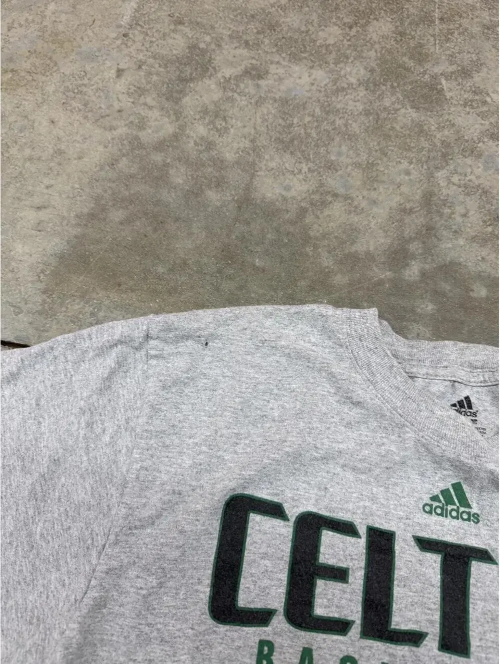 vintage boston celtics adidas basketball grey shirt size xl